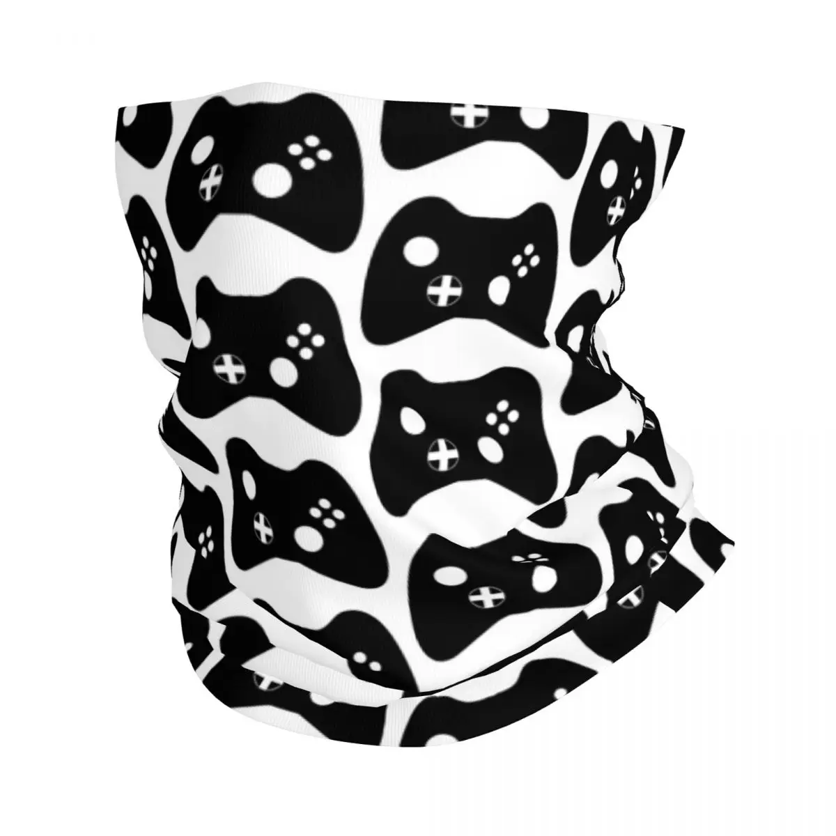 Game Controller Bandana Neck Cover Printed Game Lover Balaclavas Wrap Scarf Warm Cycling Running for Men Women Adult Washable