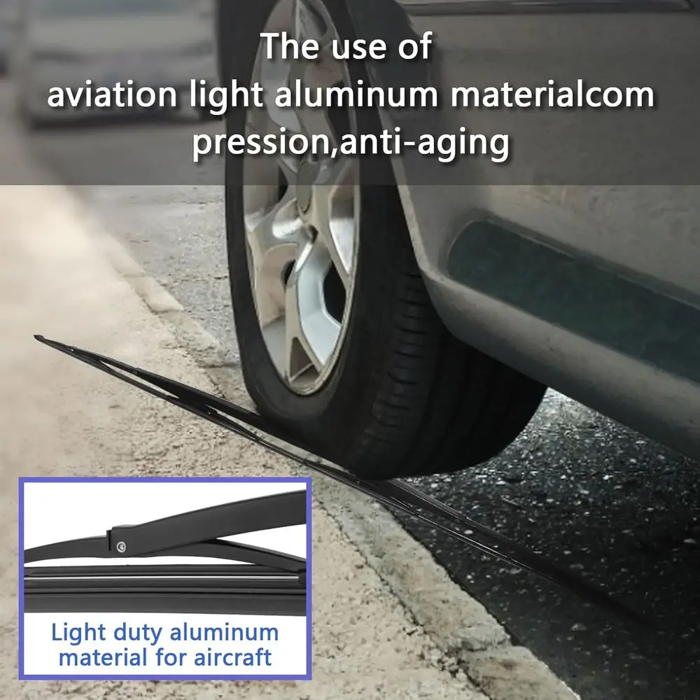 2 قطعة 26 "الشديدة التحمل الزجاج الأمامي السرج جبل ممسحة شفرة استبدال للمنزل الترفيهي مركبة RV والحافلة مع 1 قطعة سيارة #3