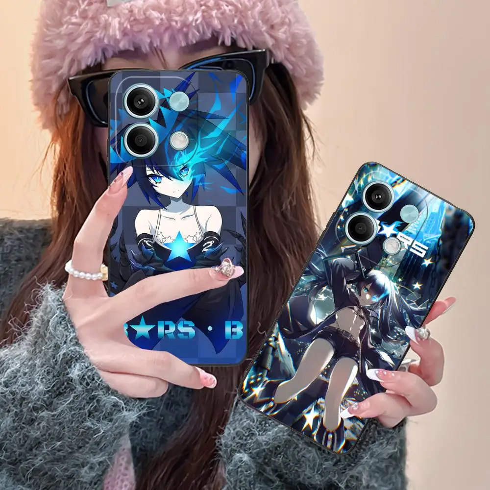 

Чехол для телефона с изображением рок-шоу в стиле аниме для Xiaomi Redmi Note 14 13 12 11 10 9 S A Pro Plus Lite 5G, черный роскошный смартфон для мобильных телефонов