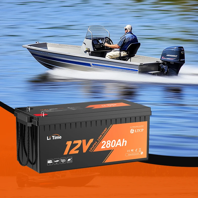 

3584Wh 12V 280Ah Plus Lithium Ion Batteries Pack With Low-Temp Protection For Marine Trolling Motor