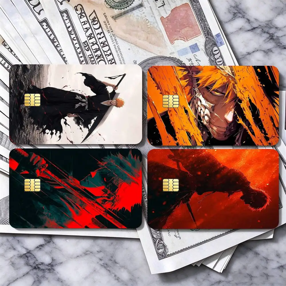Bleach Ichigo Kurosaki  Credit Card HD Stickers Premium matte film effectively prevents fingerprints and daily abrasion.