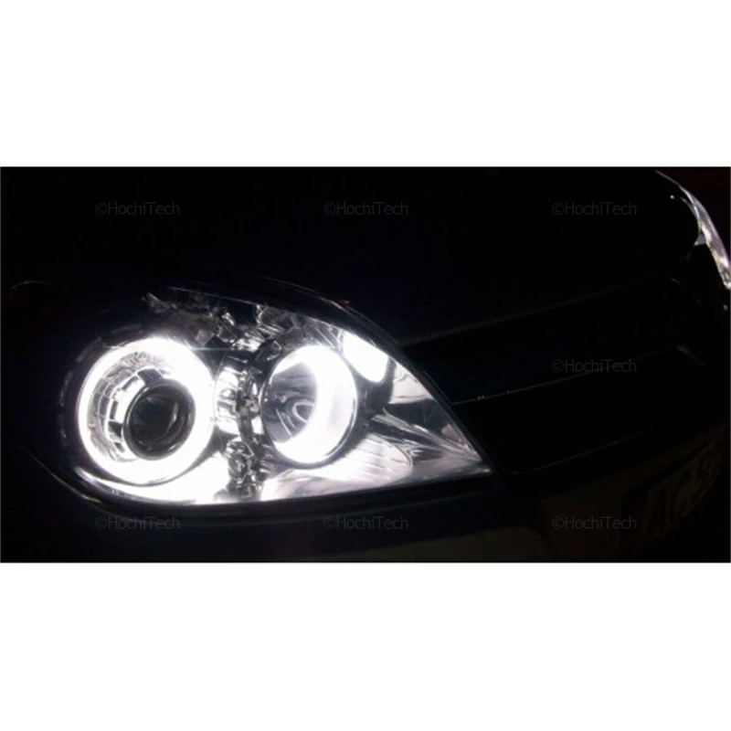 Stylizacja samochodu Podwójne białe żółte pierścienie LED Bawełniane światło Dla OPEL Astra H 2004-2007 pre lifting gen LED SMD Angel Eyes Kit