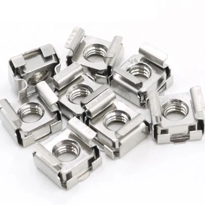 10Pcs M4 M5 M6 M8 304 Stainless Steel Cassette Cabinet Nut Cage Nut