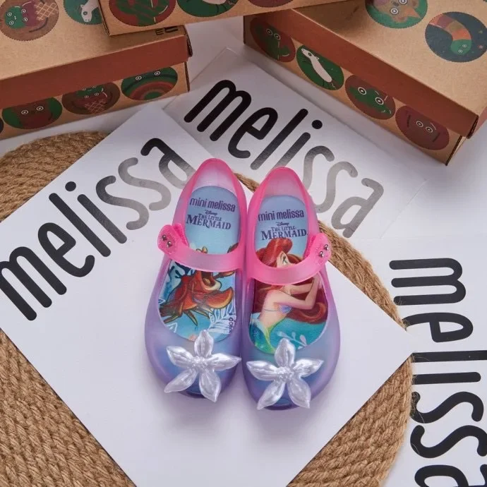 Disney Cartoon cartoon mermaid Girl Sandals girls Non-slip Beach Shoes Summer Sneakers