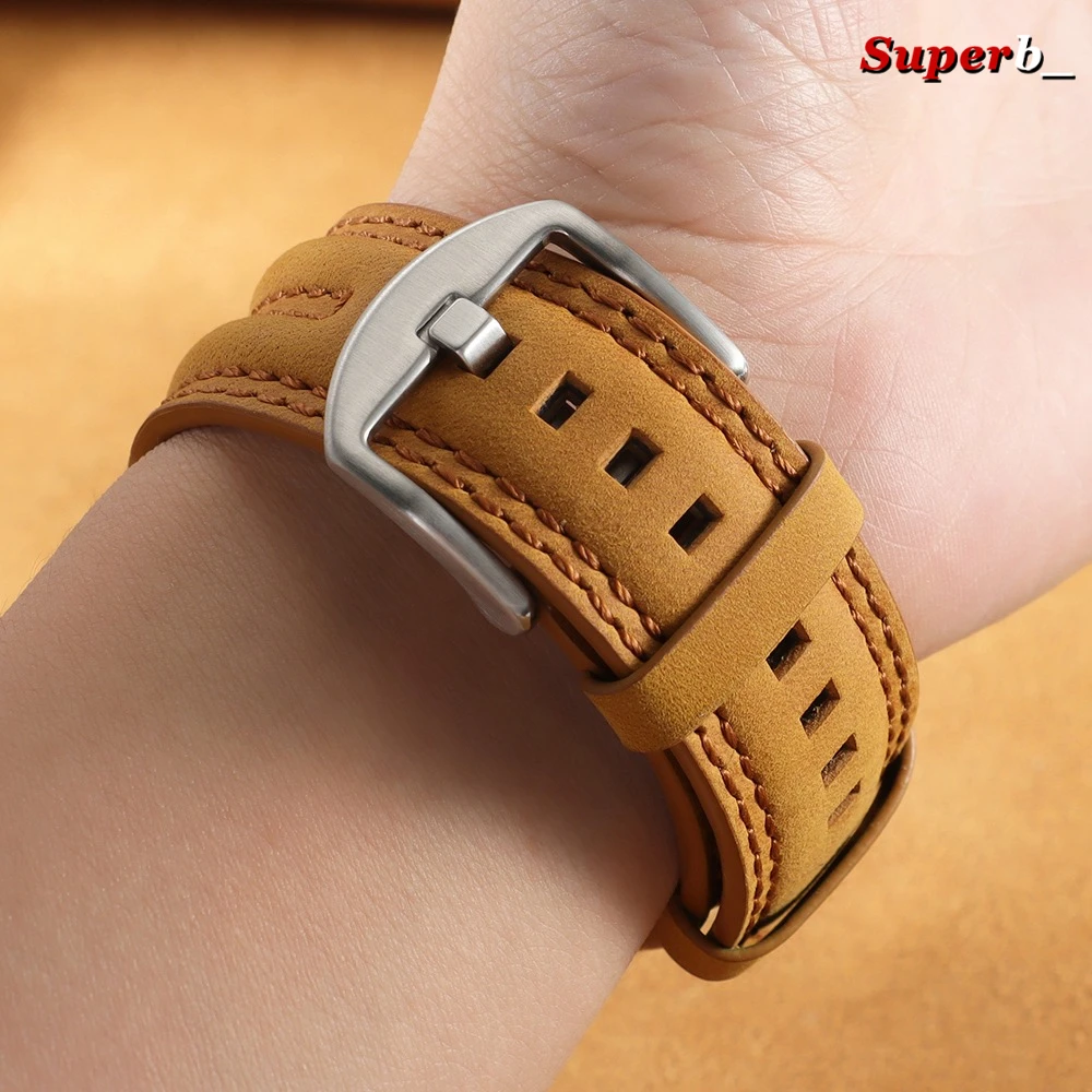حزام ساعة من جلد كريزي هورس ال - مراجعة Rugged Sport Strap وسعره