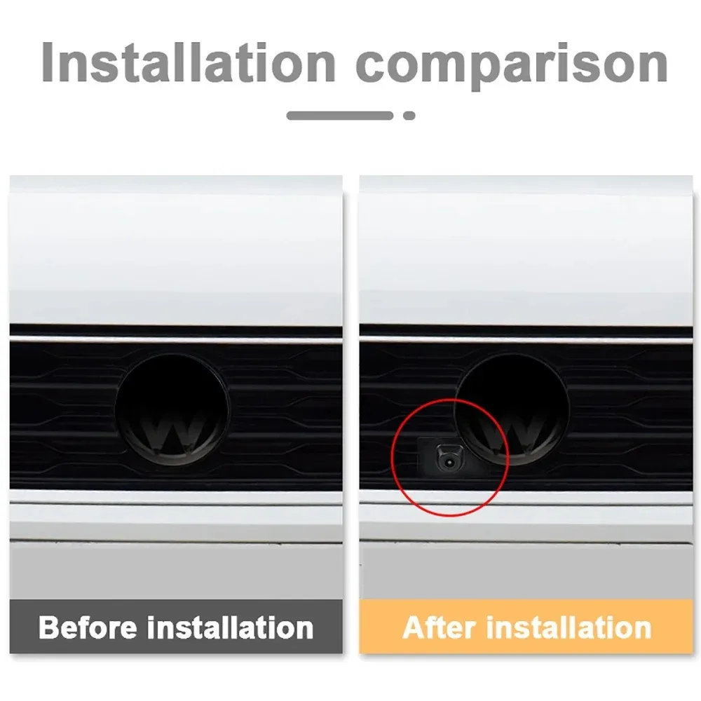 Carsanbo Fit For Volkswagen T-ROC 2019 OEM Front View Camera 150° Waterproof Fisheye Lens Night Vision Camera