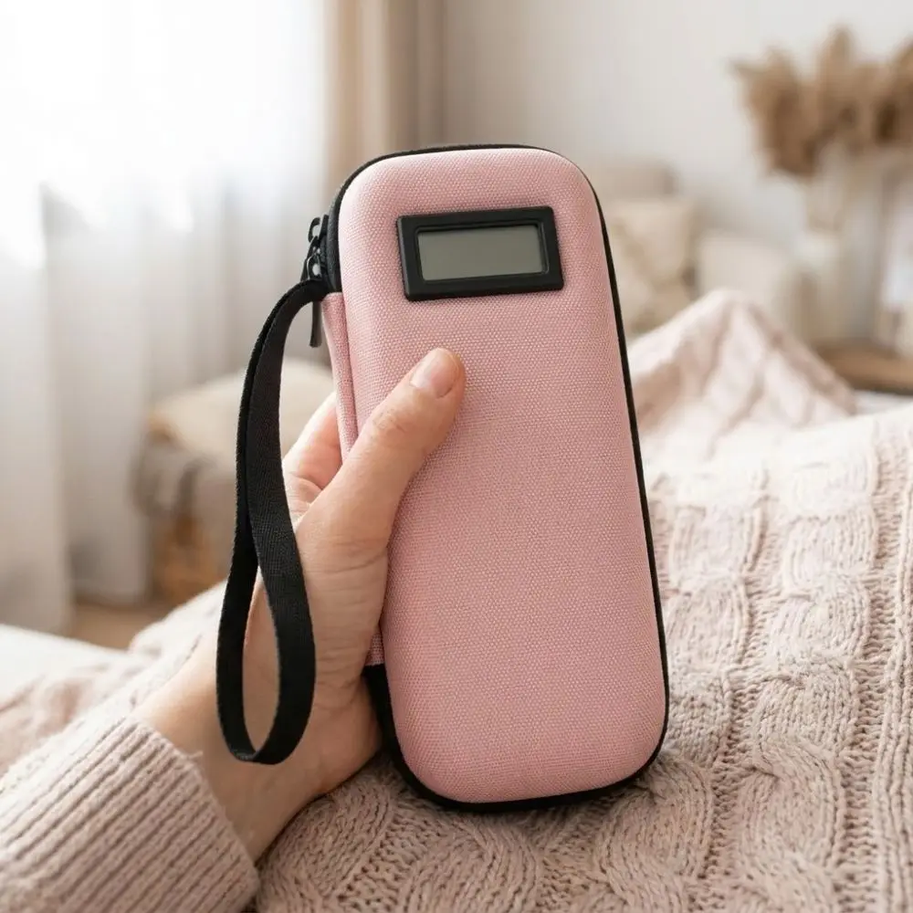 Waterproof Insulin Vial Cooling Bag Thermometer Display Thermal Insulated Insulin Cooling Storage Case Dust-Proof Wear-resistant