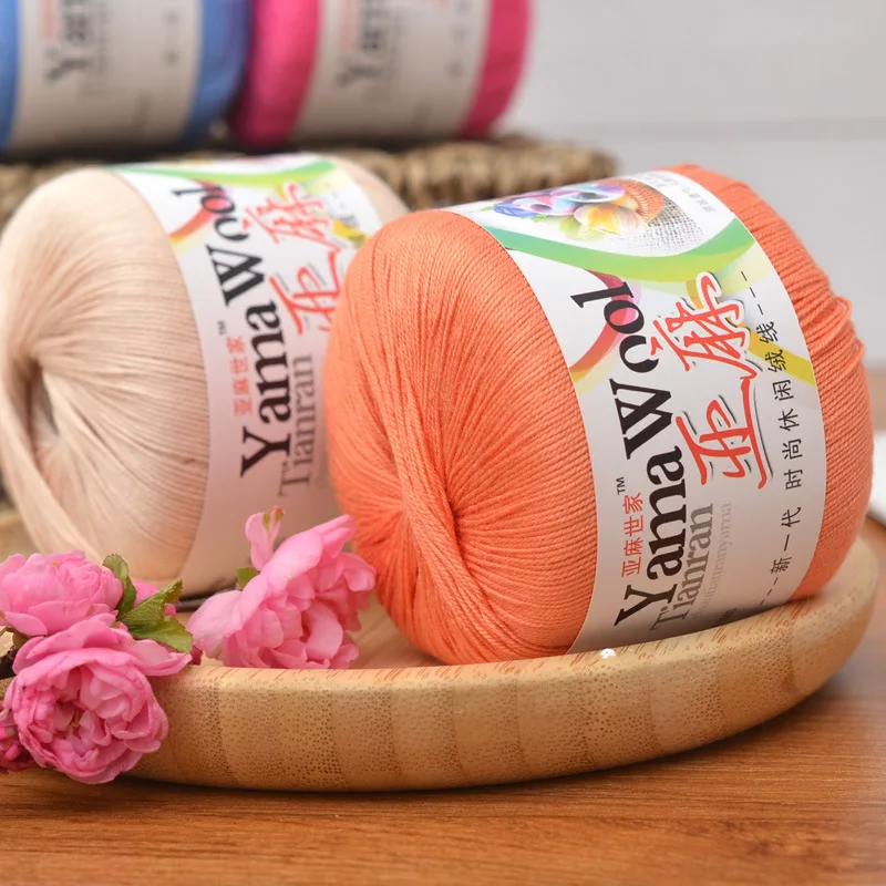 Pure Cotton Linen Thread for Baby and Infant Wool, Hand-Woven Crochet Thread, No. 5, Factory Wholesale