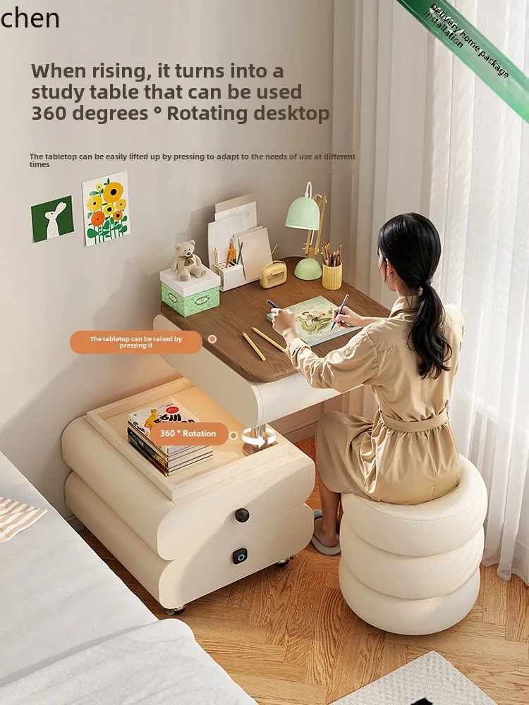 HT dresser can be lifted and moved makeup cabinet feeling makeup table storage cabinet integrated home decor