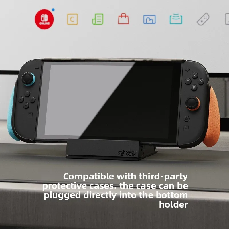Savage Raven od Skull & Co. Stacja Dokująca Jumpgate do Konsoli Nintendo Switch 2, Przenośna Podstawka, Hub USB C, Stacja Dokująca do Switch OLED — zdjęcie produktu 3