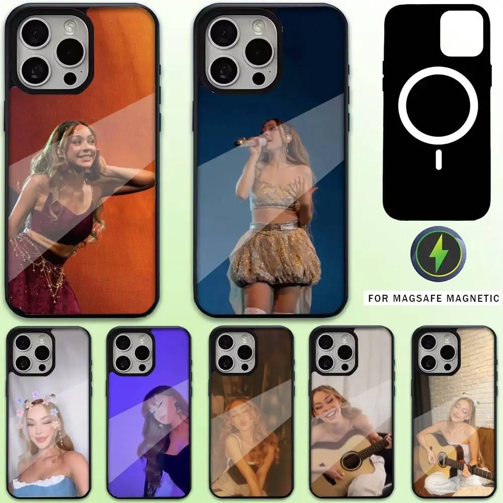 

A-Ayliva Singer Phone Case For iPhone17,16,15,14,13,12,11 Plus,Pro Max Magnetic For Magsafe Wireless Charging