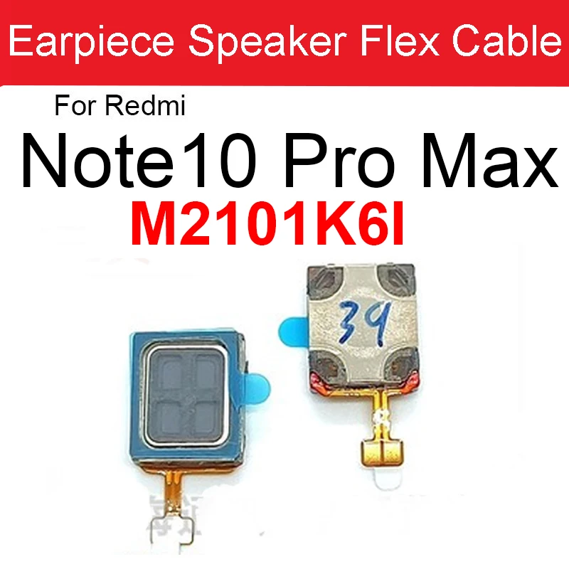 Earpiece Ear Sound Top Speaker Receiver For Xiaomi Redmi Note 9 10 Pro Max 4G 5G Note 9s 9T 10T Earpiece Speaker Repair Parts image 6