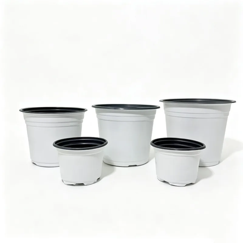 Pot de fleurs bicolore type 160, vente directe d'usine, pot de fleurs simple de style européen, résistant aux chutes et non fragile