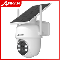 ANRAN 2K 3/5MP Solar Camera 2.4G Wifi Surveillance Security Cameras Home Protection Sloar Battery Cameras PIR Humanoid Detection