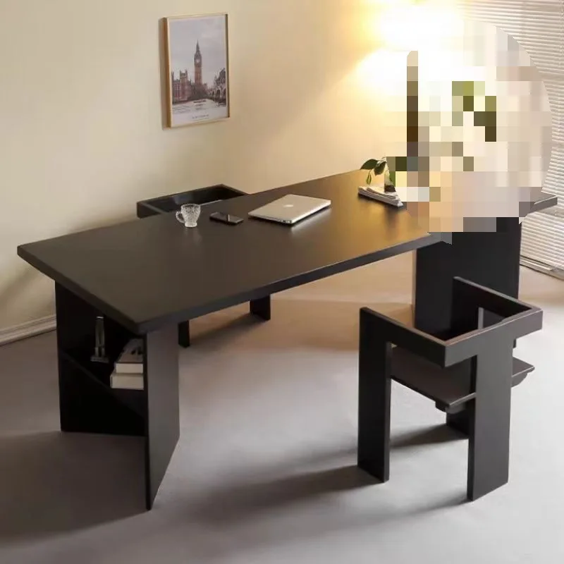 

Simple modern solid wooddesk designer light luxury desk writingdesk long table president table computerdesk