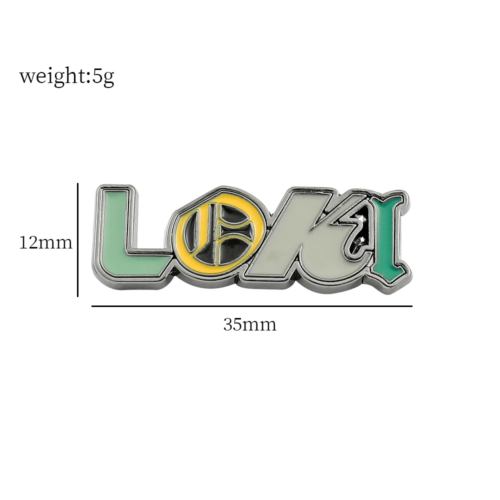 Marvel Movie Loki Brooch Enamel Pin Fashion Men And Women Jewelry Badge Backpack Accessories