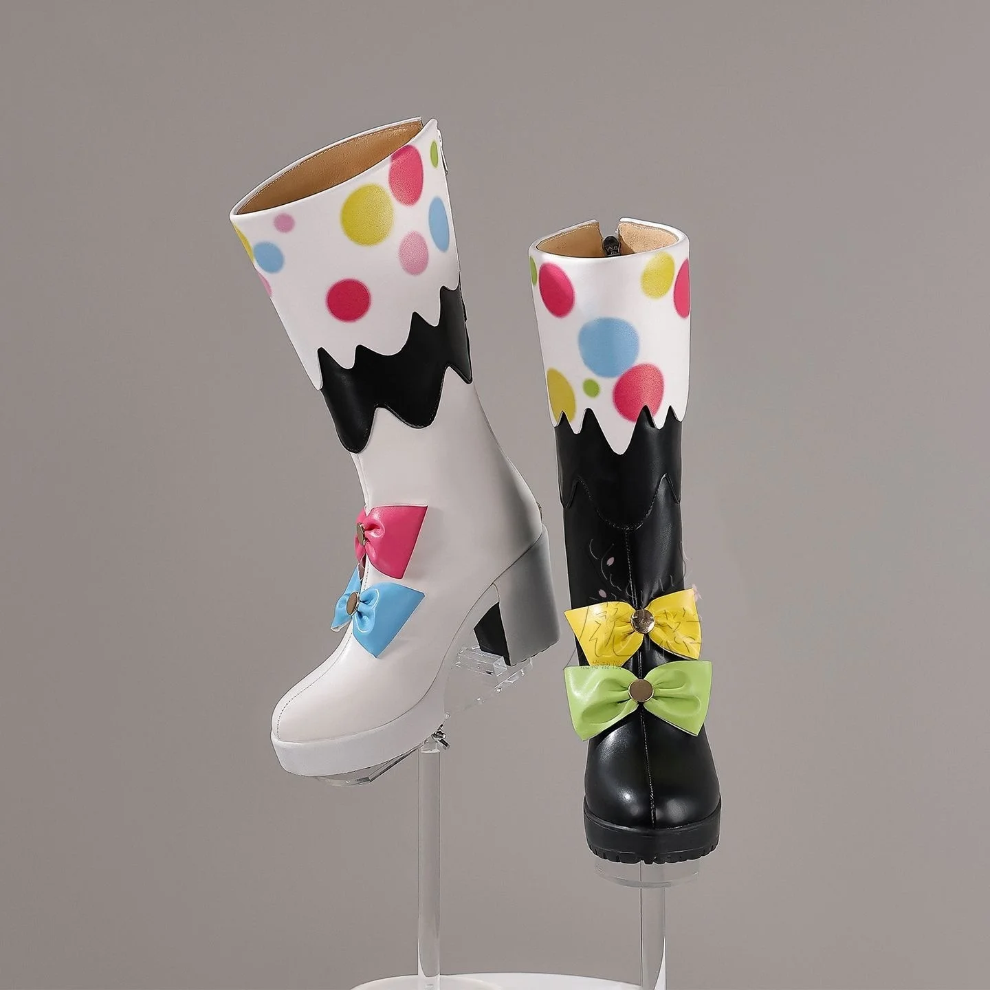 Scarpe Cosplay con Tacco Alto di Jougasaki Noa, Accessori per Costume da Gioco Magical Girl Witch Trial, Prop per Halloween, Calzature per Donna