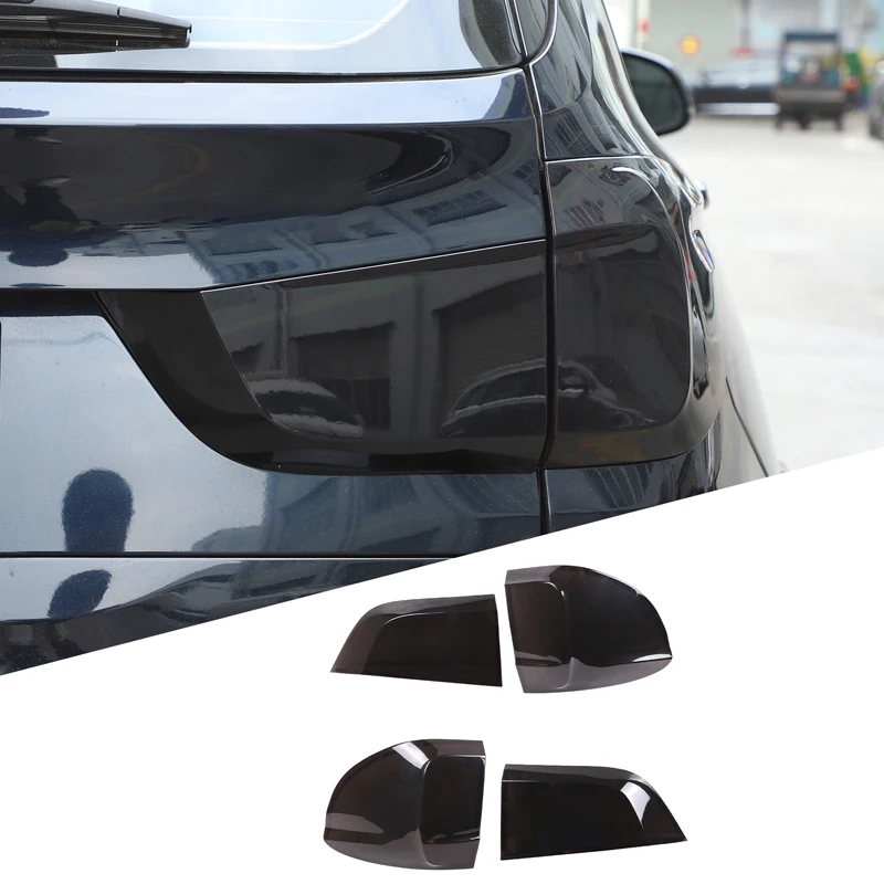 

4Pcs ABS Blackened For BMW X5 F15 X5M 2014 2015 2016 2017 2018 Car Rear Tail Light Turn Signal Trim Cover Sticker Car Accessorie
