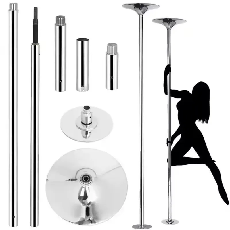 Home Exercise Club Gym Fitness Bar Removable Stripper Dancing Pole Portable Adjustable Height Spinning Dance Stripping Pole