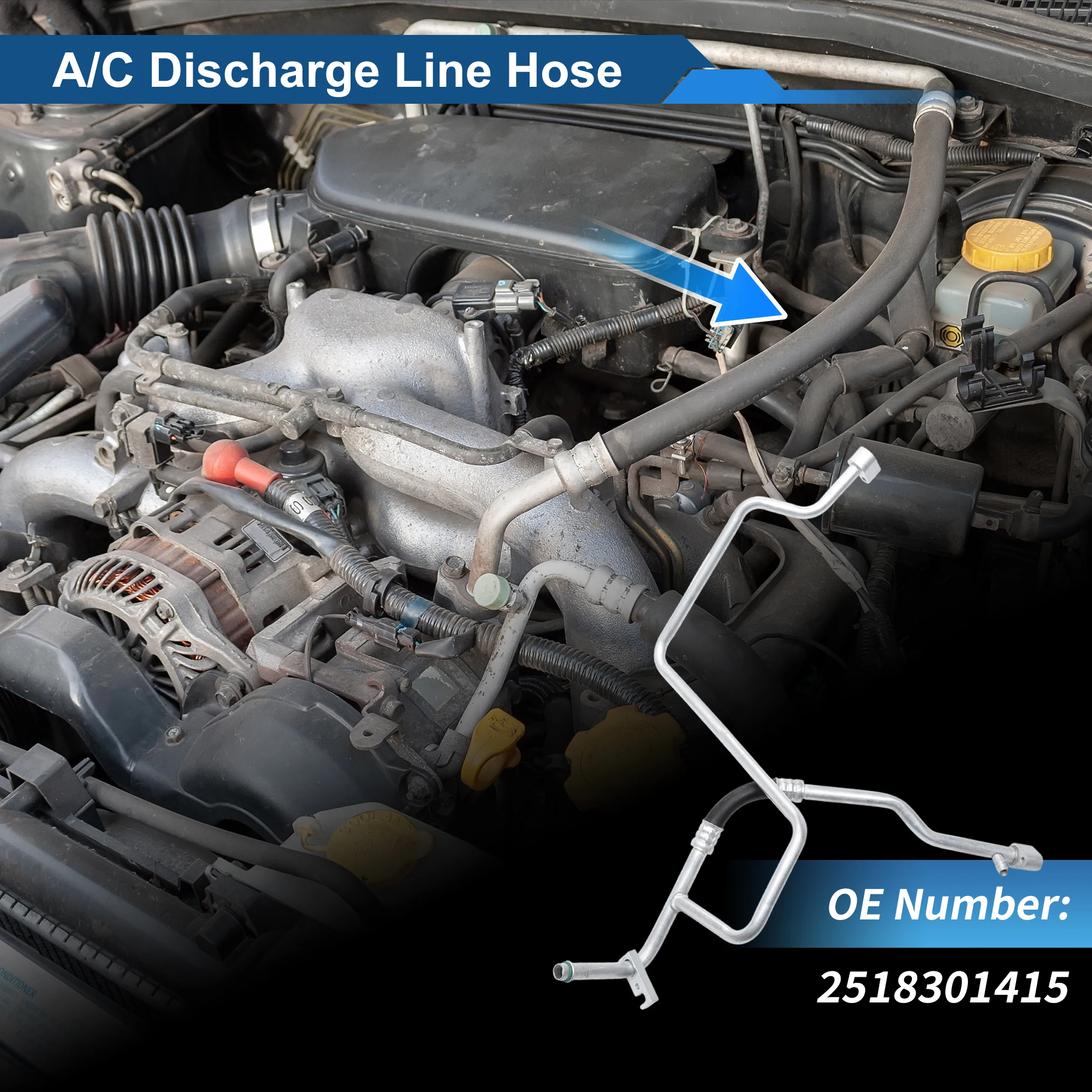 

UXCELL A/C Refrigerant Liquid Hose for Mercedes-Benz R350 2006-2011 No.2518301415