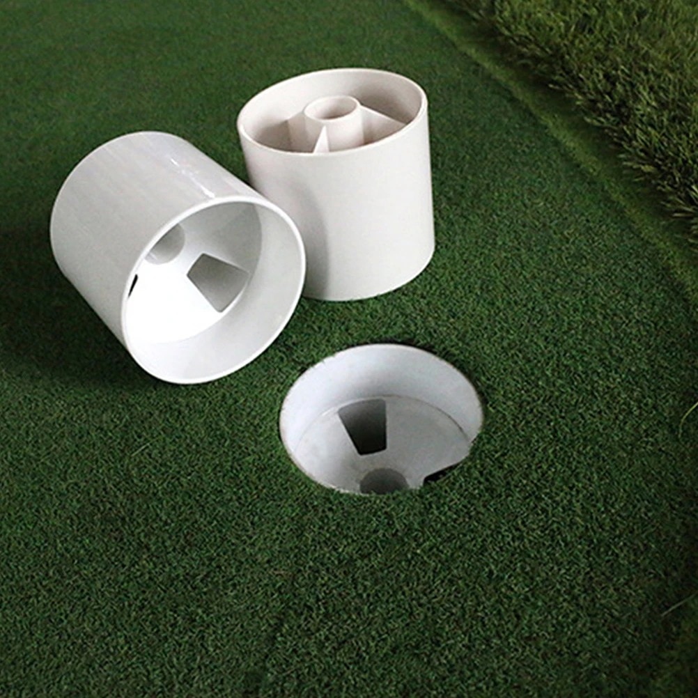 

4Pcs Durable Plastic Golf Hole Cup Golfing Training Tool Putting Cup Replacement