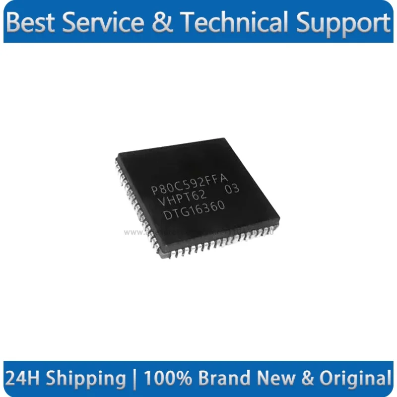 P80C592FFA PLCC-68 8-bit microcontroller chip New Original