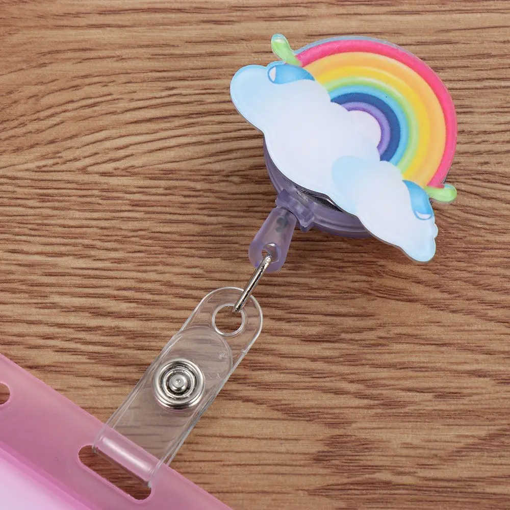 Cute Nurse Doctor Name Tags Retractable Business Work Card with Retractable Reel ID Badge Holder Badge Holders