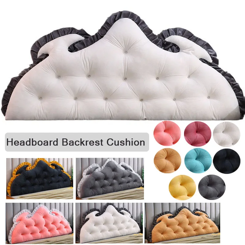 

1PC Headboard Backrest Cushion Headboard Wedge Pillow Bed Sofa Rest Reading Pillow Multi-Size Comfortable Soft Backrest 읽기 쿠션
