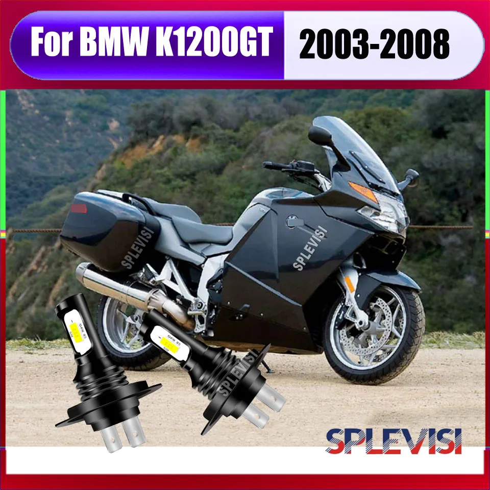 2x H7 Motorcycle LED White Headlights -  exceptional quality with our led lamps For BMW K1200GT 2003 2004 2005 2006 2007-2008