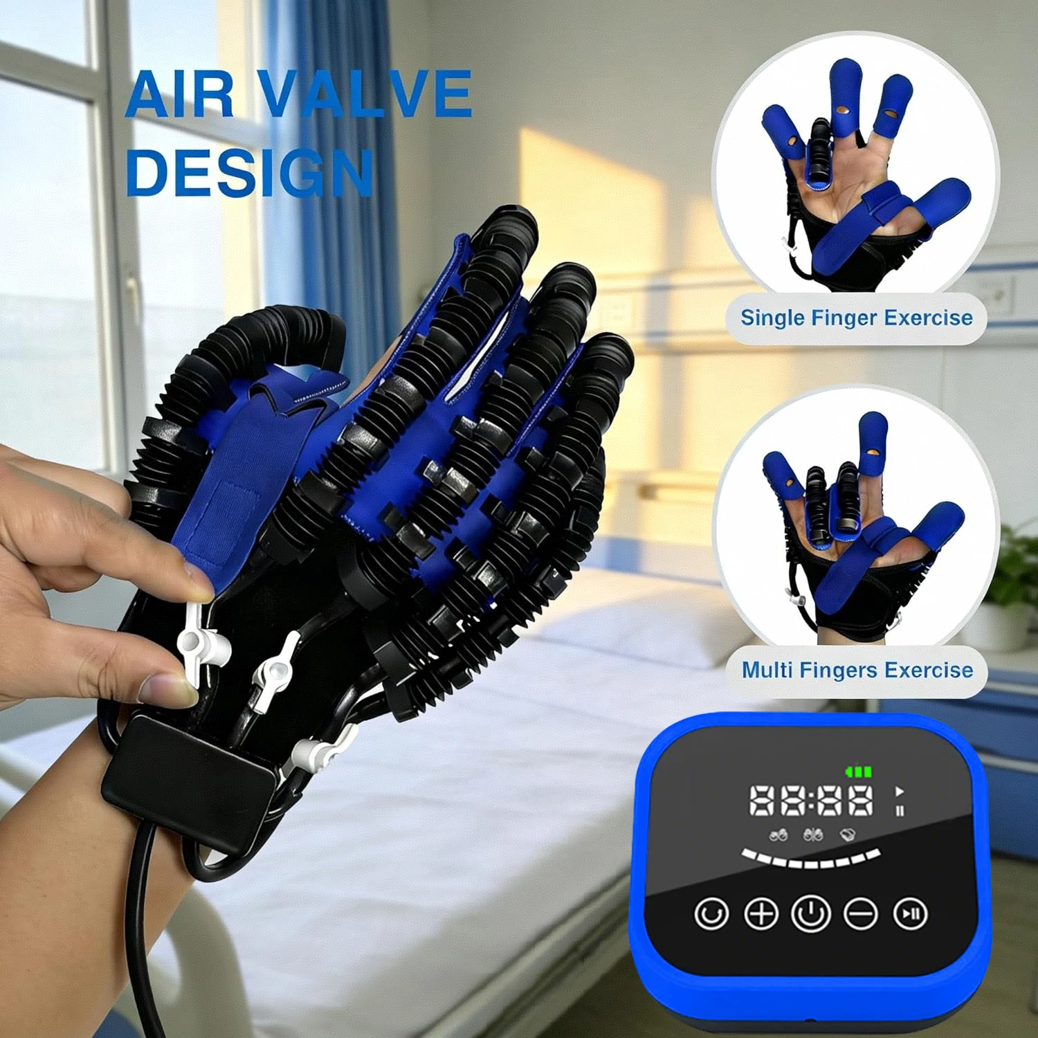 

Hemiplegia Cerebral Infarction Finger Hand Function Training Massage Surgery Recovery Robot Glove Robot Rehabilitation Gloves