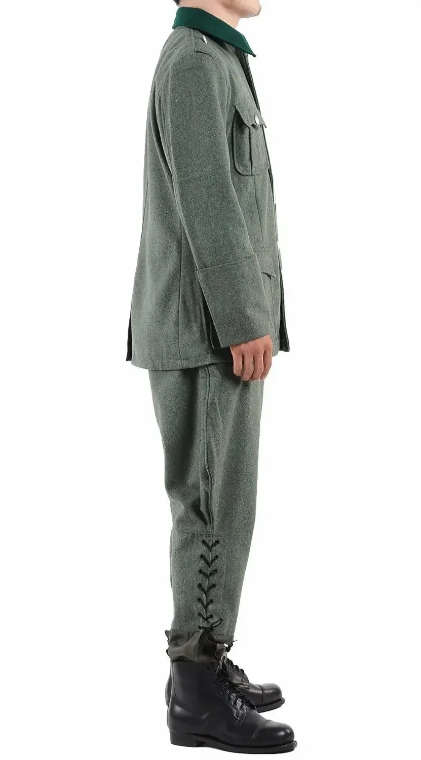 2025 TOMBJ. II Wojna Światowa IIWŚ NIEMIECKA ARMIA M36 OFICERSKI WEŁNIANY UNIFORM POLOWY TUNIKA SPODNIE KOLEKCJA REKONSTRUKCJE WOJSKOWE