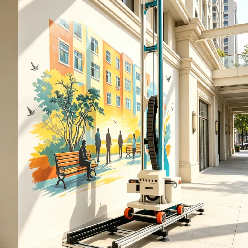 Customized Vertical Printer 3D Wall Machine Inkjet Technology Waterproof Durable Scratch Resistant Print