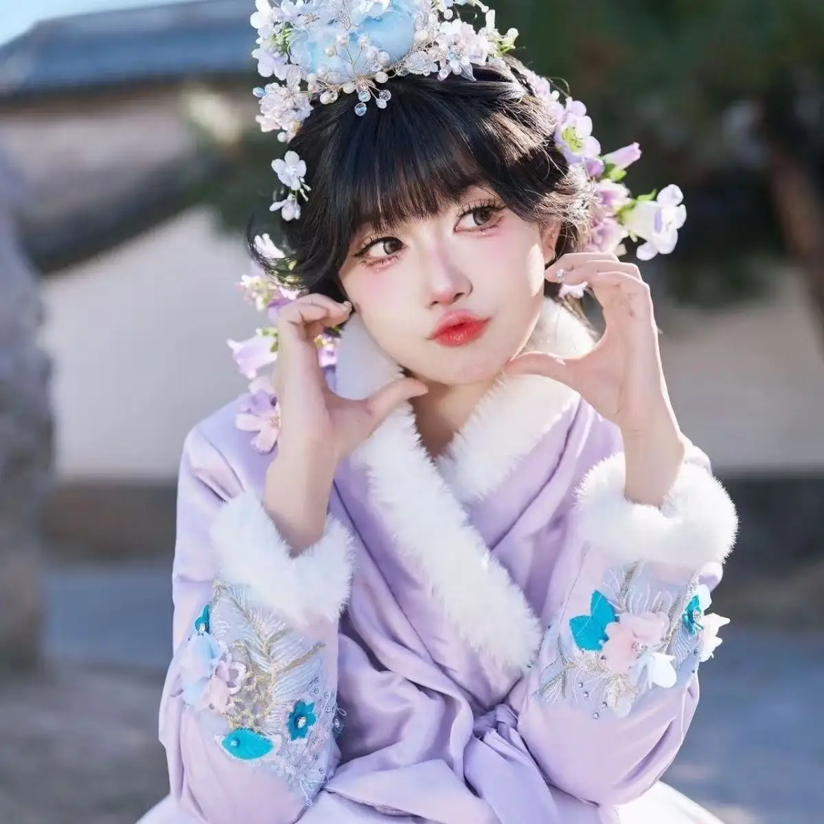 Inverno engrossar algodão hanbok topos roupas tradicionais coreanas femininas high-end ano novo casaco quente festivo roupas de neve feminino