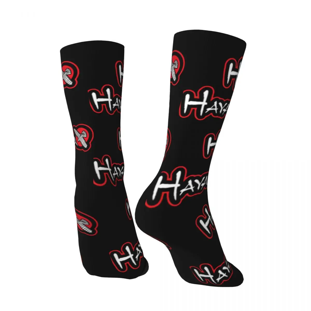 Funny Crazy Sock for Men Badass Hip Hop Vintage New Hayabusa Happy Seamless Pattern Printed Boys Crew compression Sock Casual