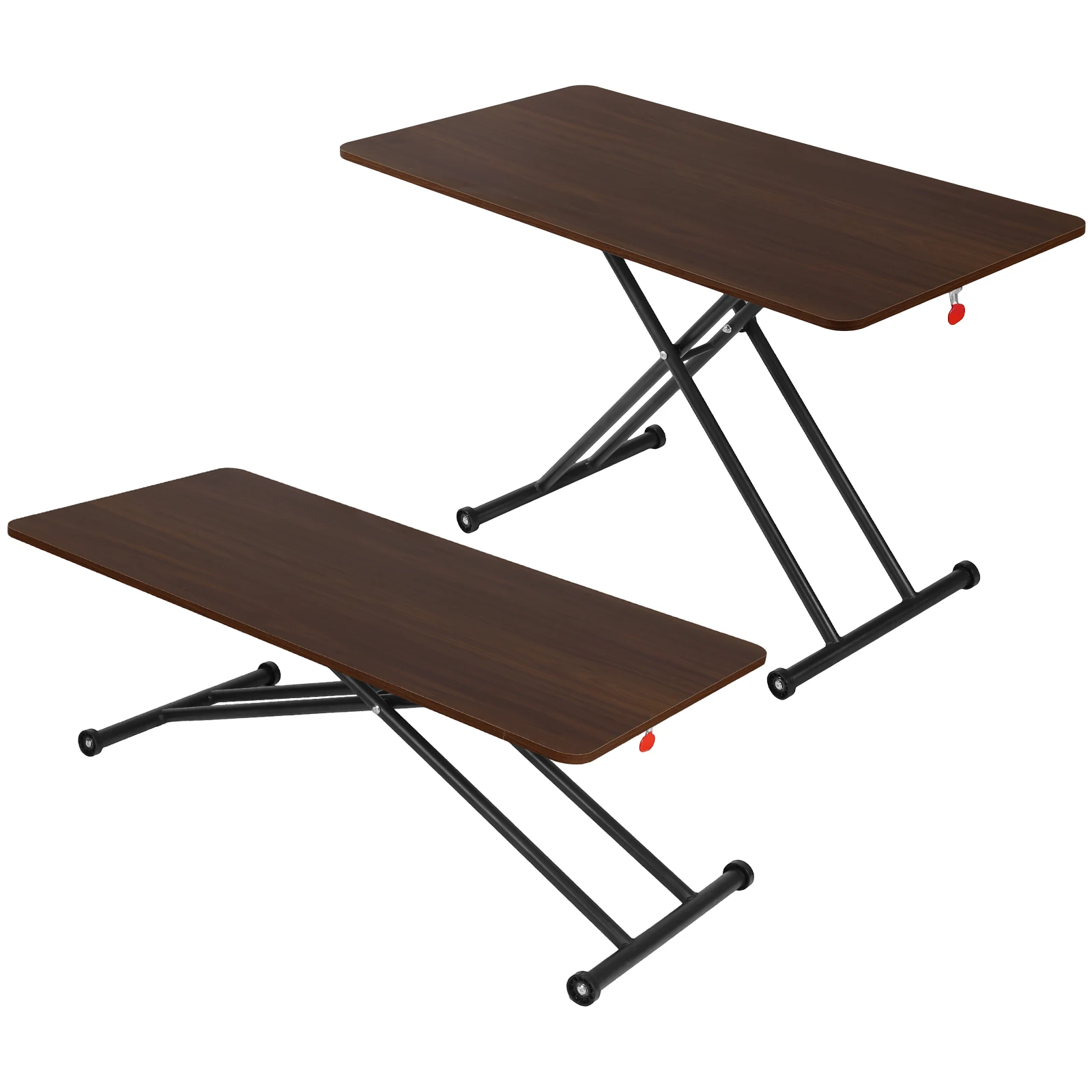 

Folding Coffee Table with Rollers Low Coffee Table Wooden Modern Coffee Table for Living Room Home