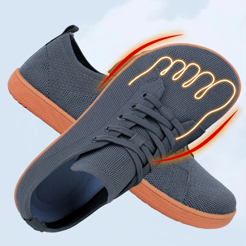 Wide Toe Barefoot Shoes Mens Womens Minimalist Walking Sneakers Shoes | Zero Drop Sole | Breathable Mesh image 2