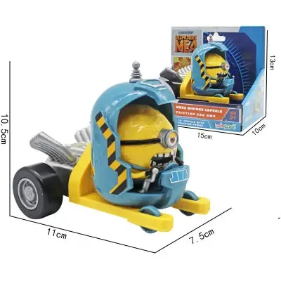 2024 Despicable Me 4 Minions Movie Anime Toy The Same Toy Sound And Light Poof Launcher  Ring Fart Launcher Doll Chirstmas Gifts