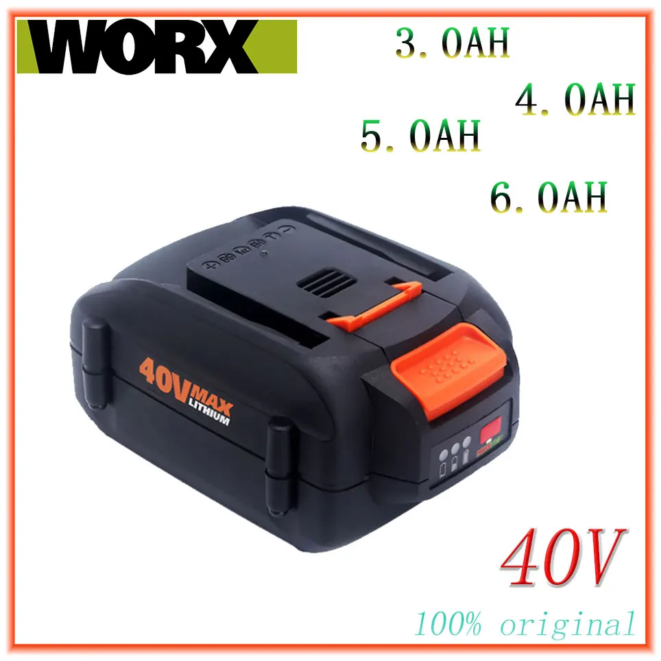 

For WORX 100% new Original brand new replaceable for WORX 40V 3.0AH/5.0AH/6.0AH lithium-ion battery tool battery WA3580