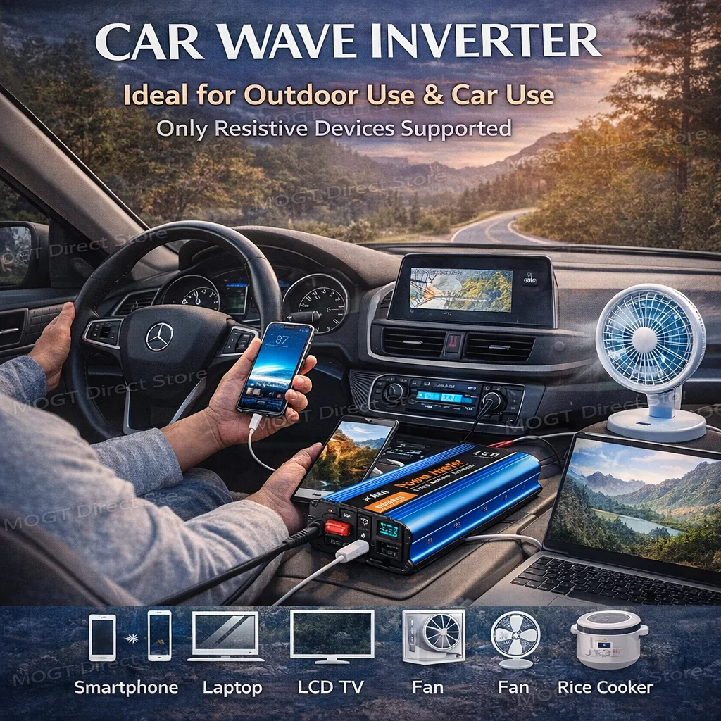 12V 24V 220V Car Wave Inverter Power Supply DC 36V 48V 60V To AC 110V 230V 500W 1200W 2000W 2600W Outdoor Micro Solar inverter
