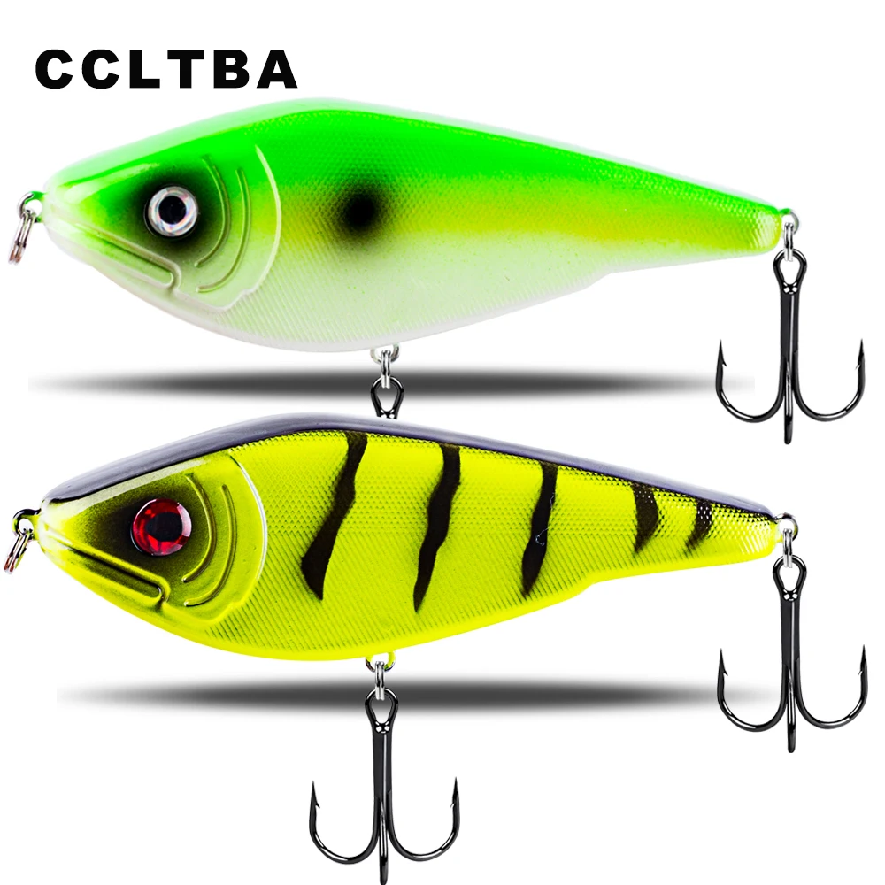 CCLTBA Langsam sinkender Jerkbait, 9 cm/26 g, harte künstliche Angelköder, Wobbler, harter Köder, VIB, Jerk-Köder, Hecht, Moschus-Angelgerät