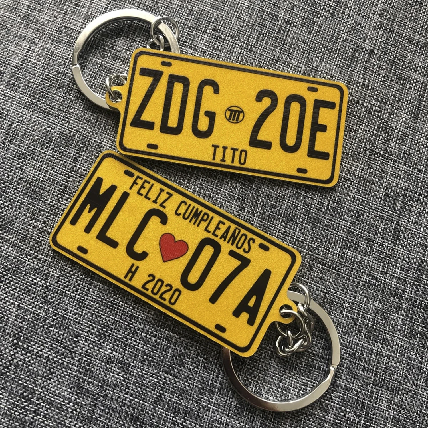 

Custom License Number Plate Keychain for Men Number with Anti-Lost Design Personalized Stainless Steel Key Chain Gift for Dad