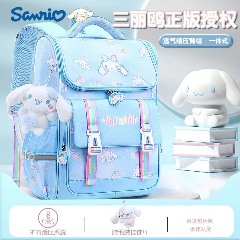 

Sanrioed Cinnamoroll Anime Cute Large Capacity Children Backpack Schoolbags Student Cartoon Shoulder Bag Travel Gift for Friend