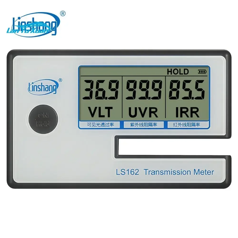 Linshang Portable Transmission Meter for Solar Film Glass Window Tint with VL Transmittance UV IR Rejection Bblocking Rate LS162