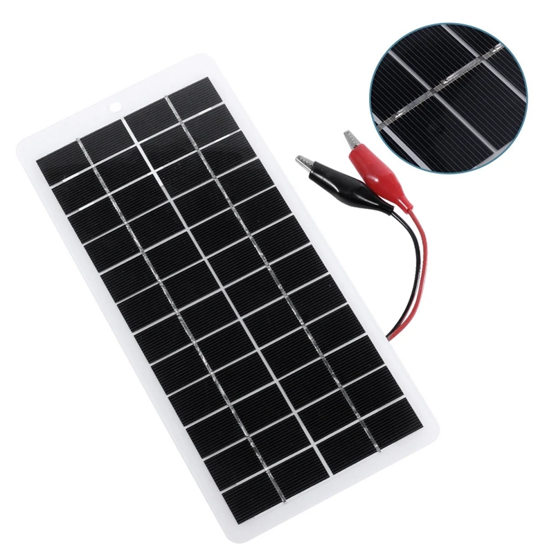 5W 12V Solar Panel Polysilicon Panels Outdoor Solar Battery Charger Portable Solar Panel For Mobile Phone Chargers