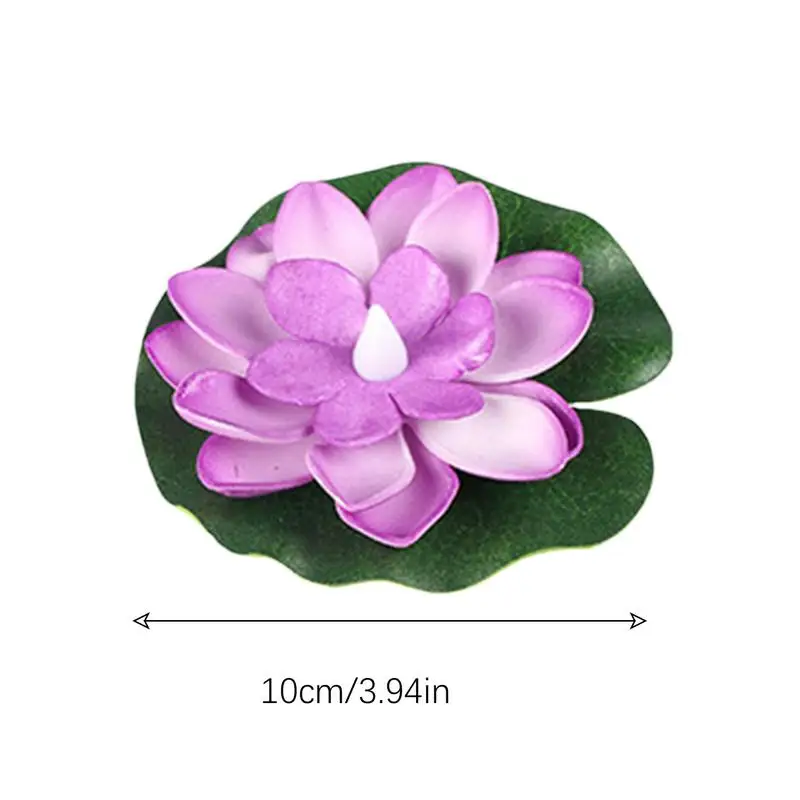 Imagem -06 - Led Lotus Night Lamp com Sensor de Água Flutuante Lâmpada Flor Jardim Fish Tank Decor Acessórios Festa Festiva Desejando Luz Pcs