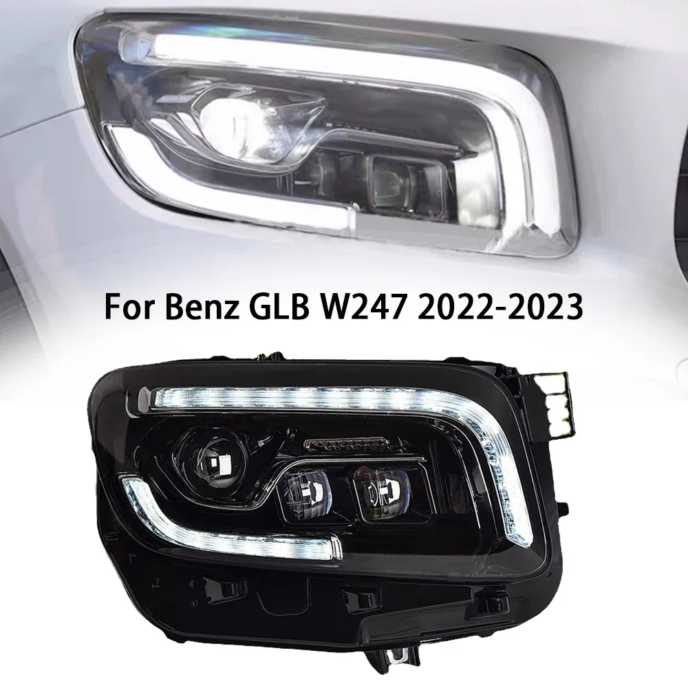Car For Mercedes-Benz GLB Headlight 2020-2022 W247 headlight assembly modification lens flow light steering high brightness LED