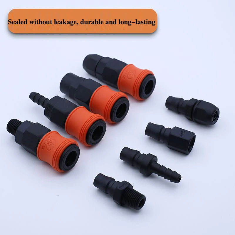 Plastic Steel Self-Locking C-Type Quick Connector Pneumatic Air Compressor Accessories Quick Insert PP/SP Insert Tube Type