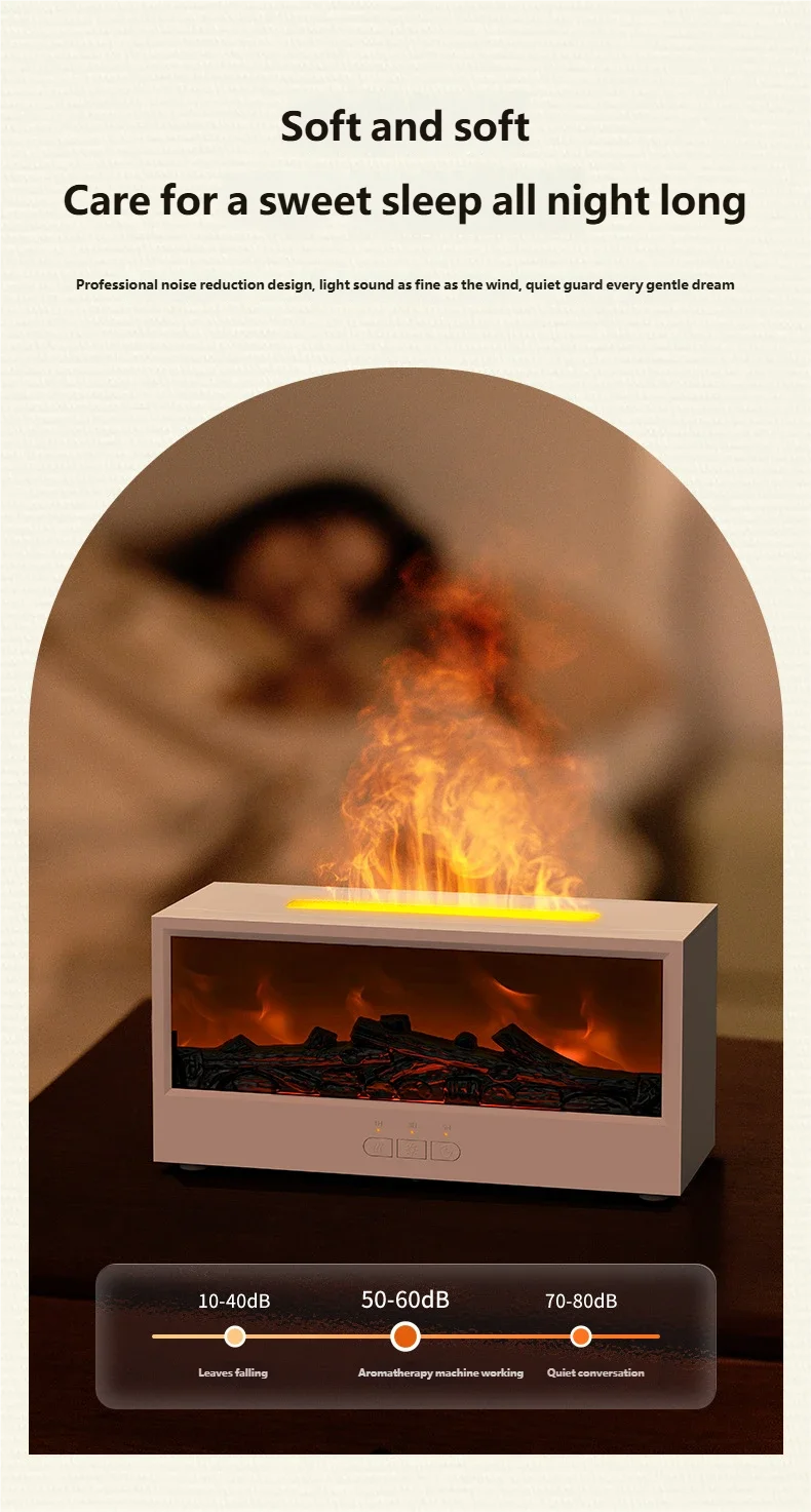 Humidificador eléctrico, difusor de aire aromático, humidificador de aire ultrasónico de madera, aromaterapia con aceites esenciales, generador de niebla fría para el hogar, 300ml