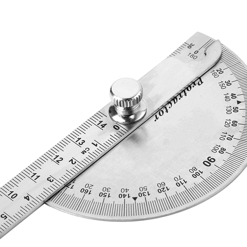 15cm 180 Degree Adjustable Protractor multifunction stainless steel angle ruler