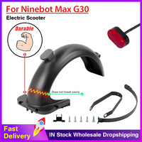 Daurable Rear Fender Mudguard for Segway Ninebot Max G30 Electric Scooter Taillight Bracket Brake Light Support Mount Parts